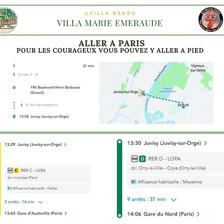 Luxury Villa Marie Emeraude Paris Orly Jacuzzi Draveil Ngoại thất bức ảnh
